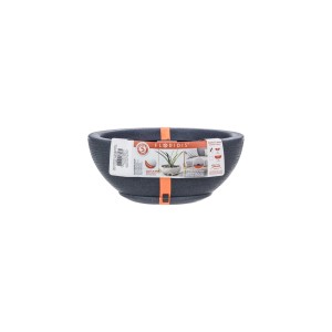 Bacia Amsterdã Grafiato Grafite Stone Effect - 30cm X 13cm - Floridis