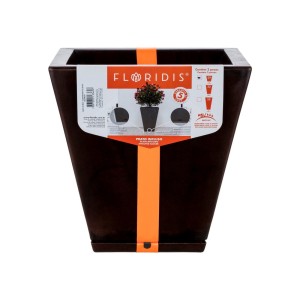 Vaso Zurique Marmorato Marrom - 29cm X 34cm -  Floridis