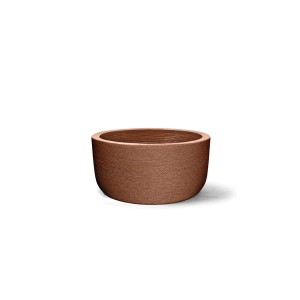 Vaso Grafiato Redondo Baixo Ferrugem - 30cm X 61cm – Nutriplan